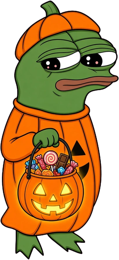 PUMPE holding a candy bucket